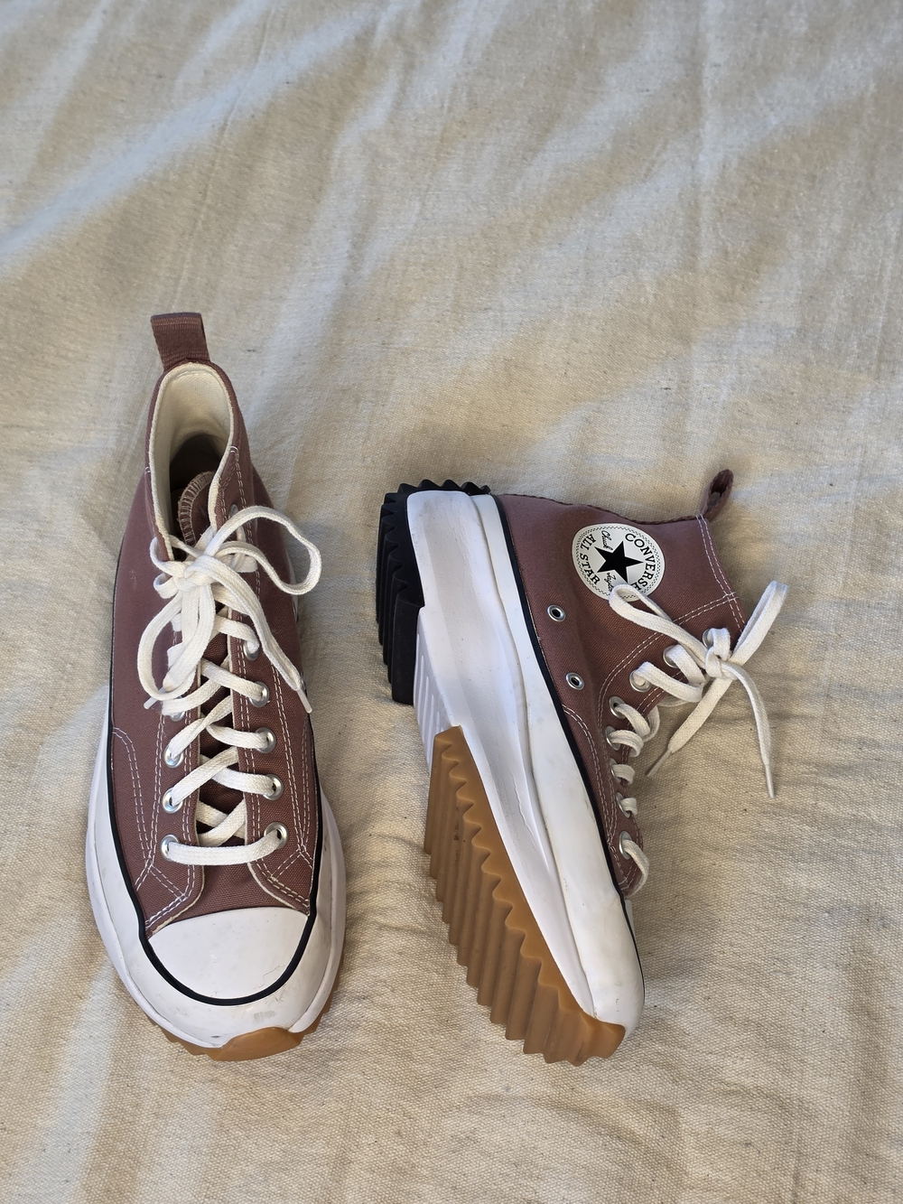 Converse Run Star Hike High Top Sneakers - Mauve Pink